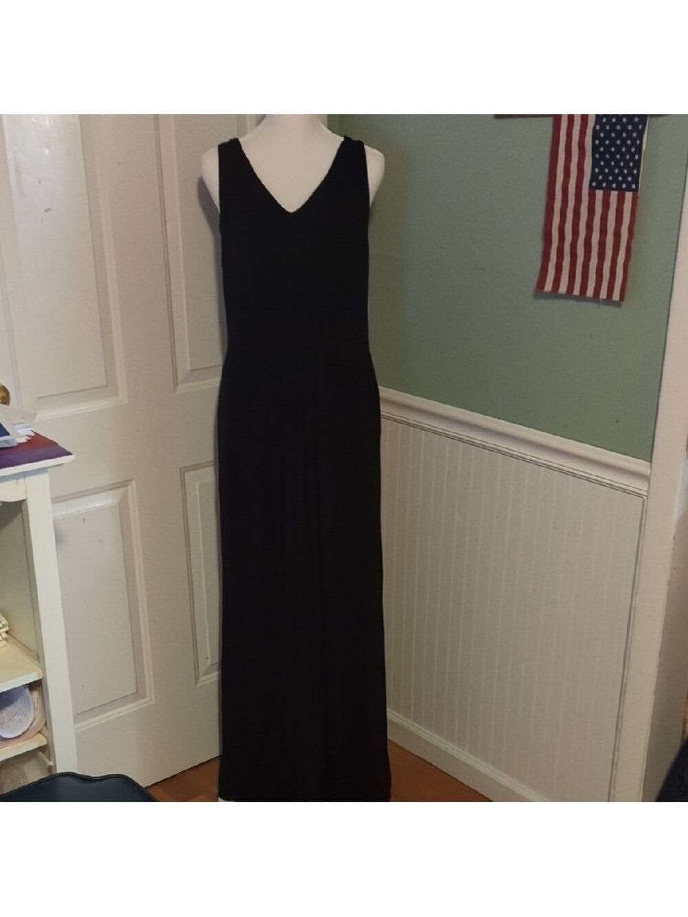 Mercer & Madison Black Sleeveless Maxi Dress Large - Picture 1 of 12